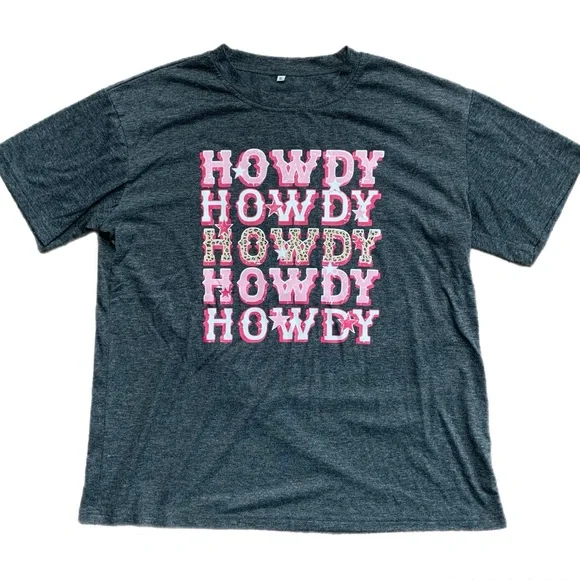 Howdy Print Tee - Picture 1 of 11